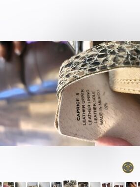 Caprice Freebird by Steven Beige Snake-Print Leather Sandals